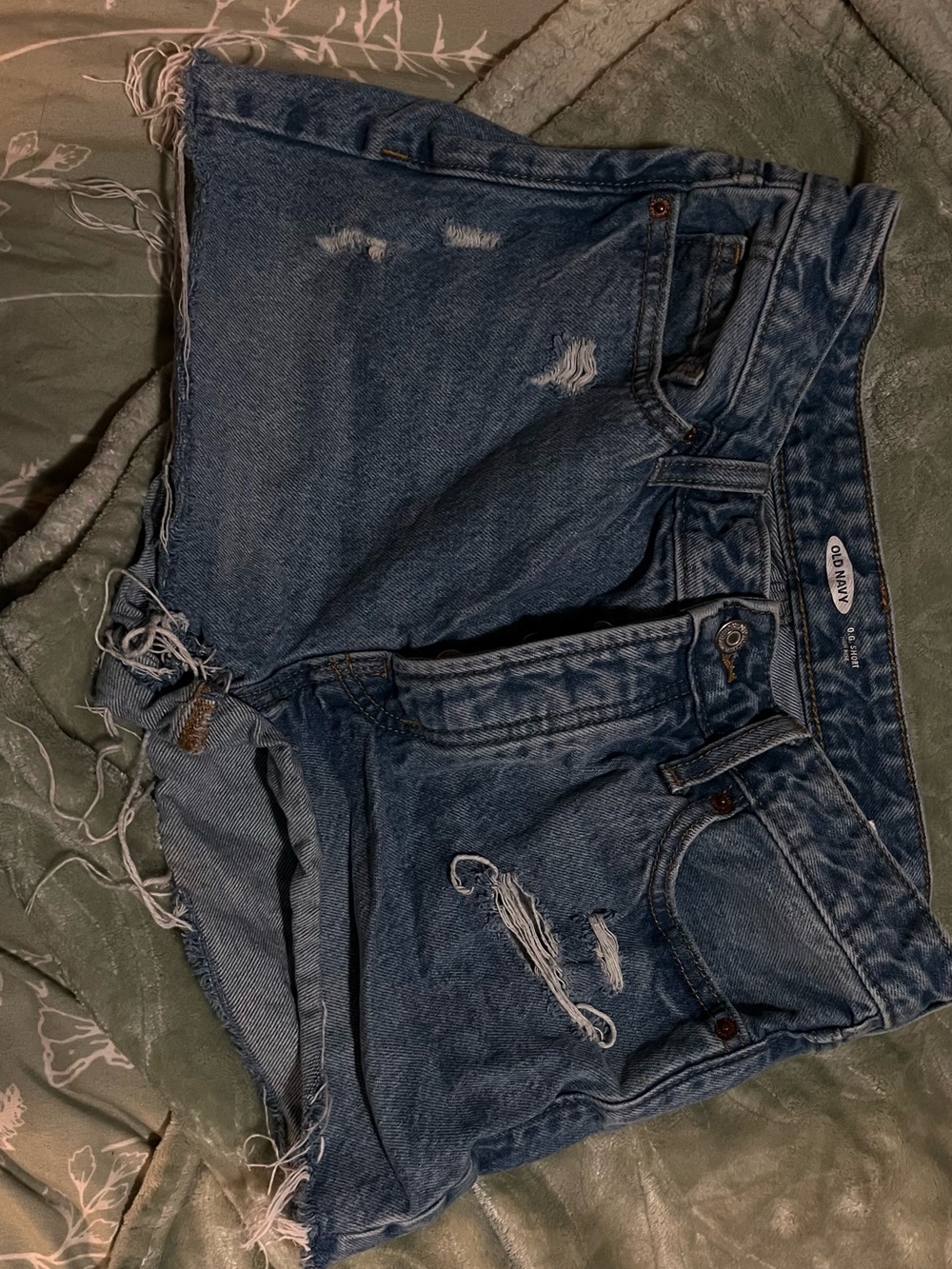 Old Navy Distressed Denim Jean Shorts - Blue